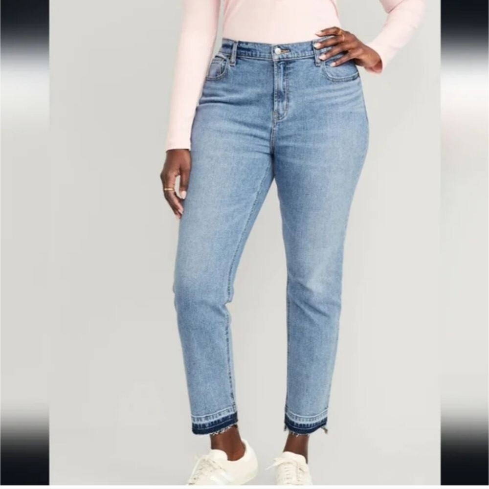 New Old Navy Mid Rise Boyfriend Ankle Jeans Plus Size 24W